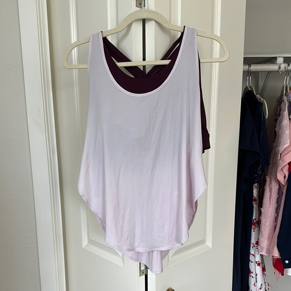Fabletics Pink and Purple Tank
